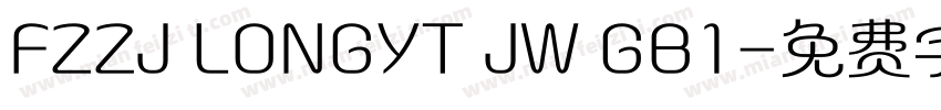 FZZJ LONGYT JW GB1字体转换